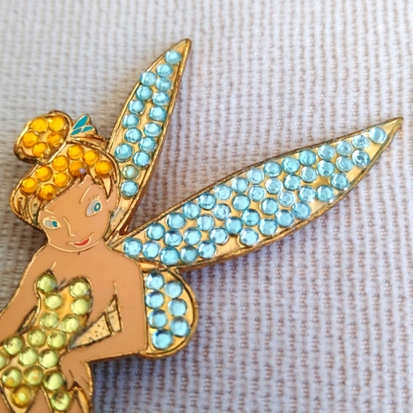 *TINKERBELL CRYSTAL PIN - Picture 2 of 7